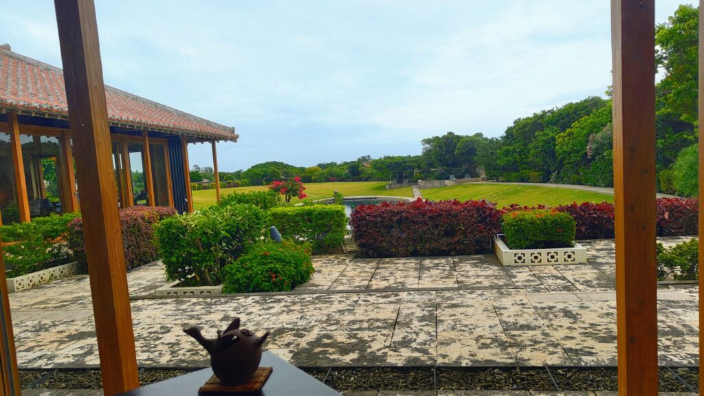 星のや竹富島のレストランからの景色